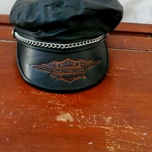 Harley Davidson leather large hat